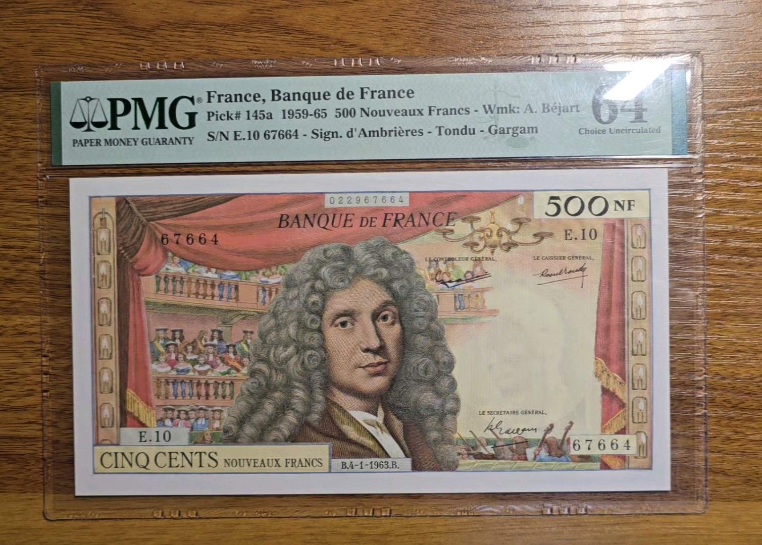 法国500法郎莫里哀简介