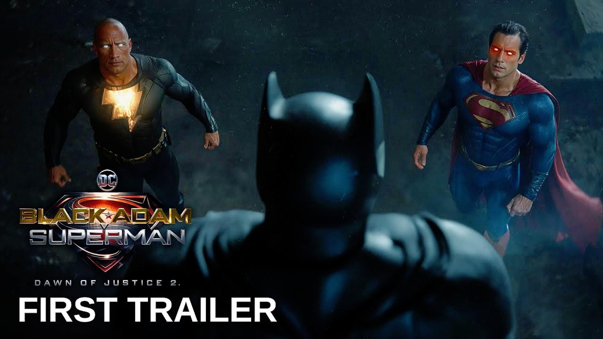 dc《正义黎明2》先导片,超人与黑亚当的宿命之战