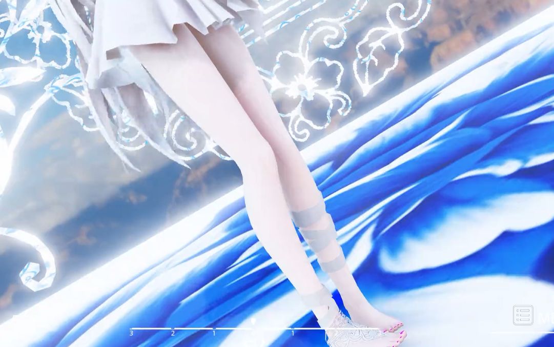 请自带血包后进入 桃源恋歌 miku大白腿mmd[自带3d环绕音效]