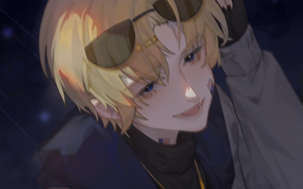 『ch美全拟』虽然墨镜是本体,但墨镜下的碧蓝眼睛也是十分漂亮呢 私稿