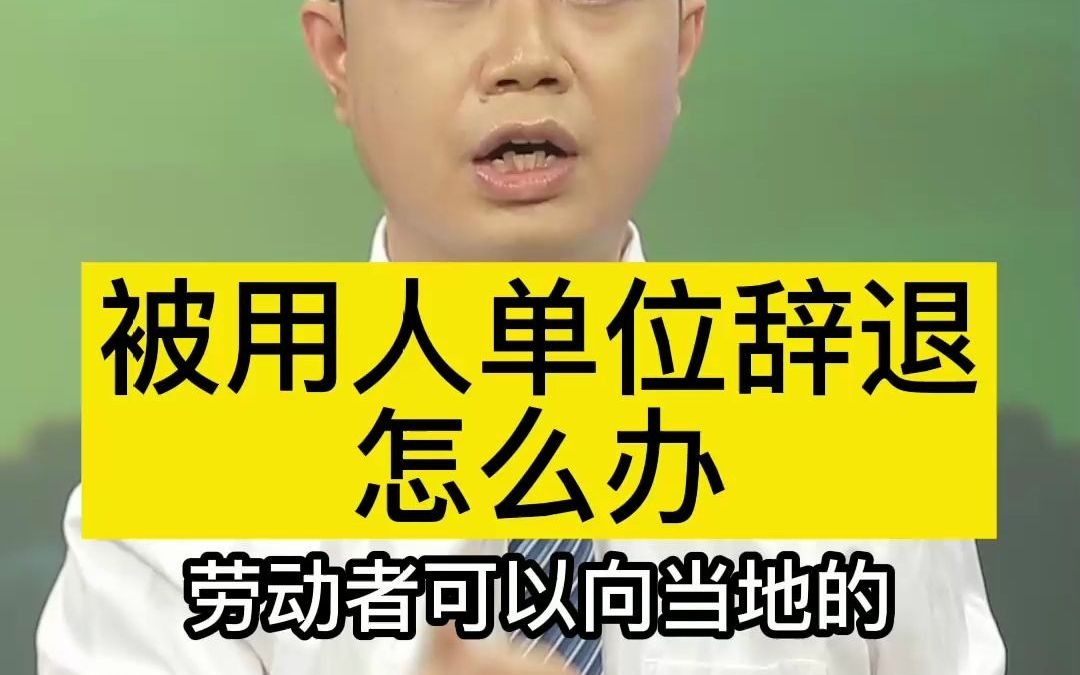 被用人单位辞退怎么办哔哩哔哩bilibili