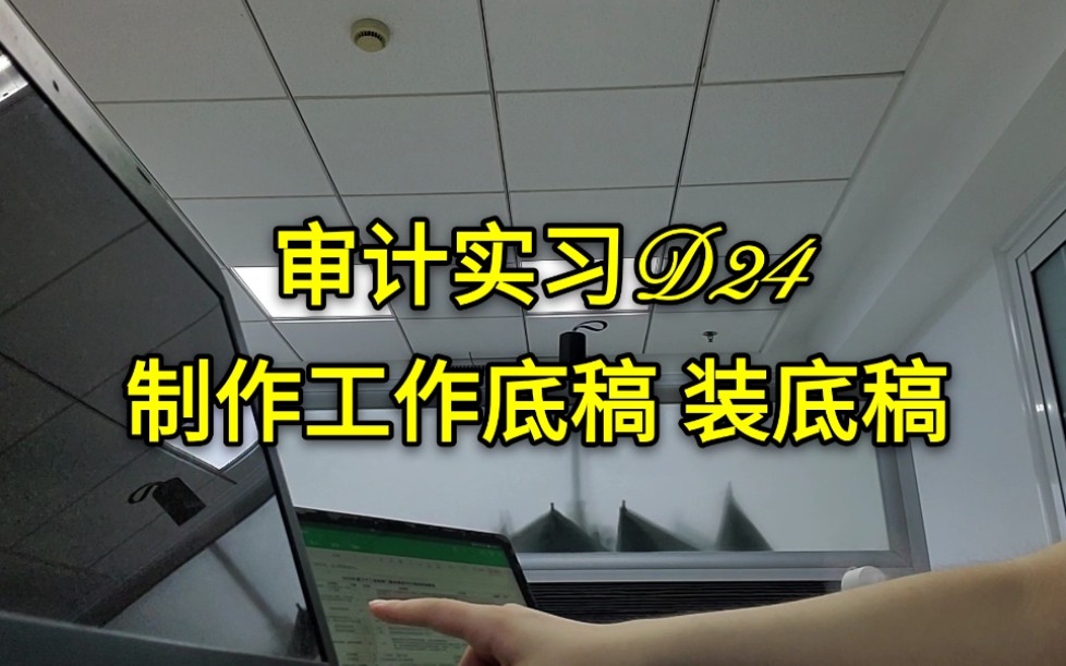 【审计实习D24】制作工作底稿丨整理并归档底稿丨明天出外勤哔哩哔哩bilibili