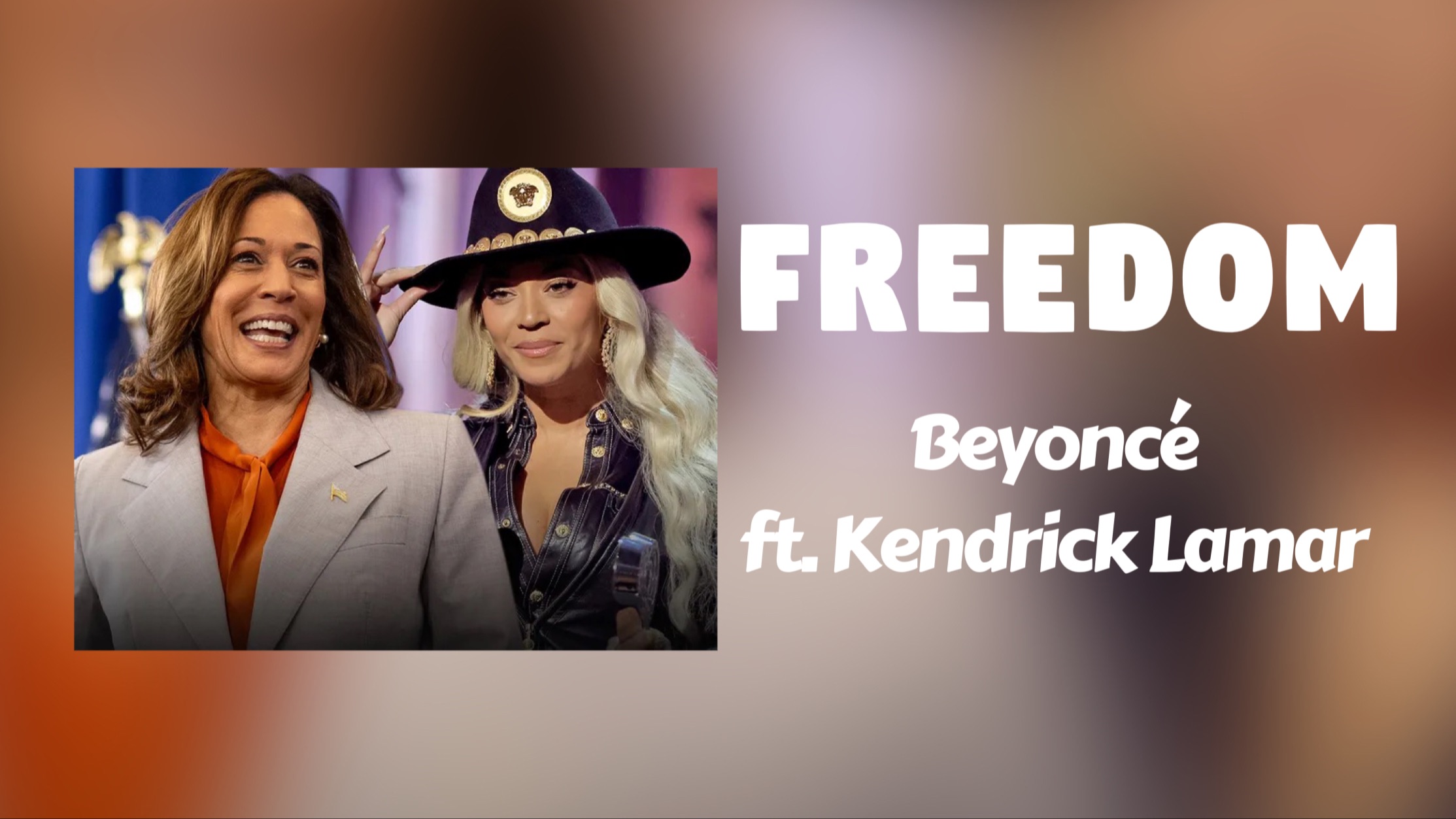 【歌词解析】Beyonce神曲助力哈里斯总统大选!哈里斯官方竞选BGM—Freedom|Kendrick Lamar贡献精彩唱段哔哩哔哩bilibili