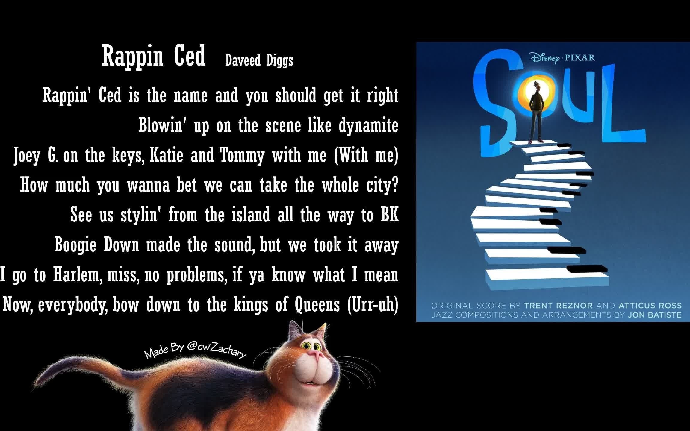 心灵奇旅daveeddiggs片尾献唱rappinced歌词版rappincedfrompixars