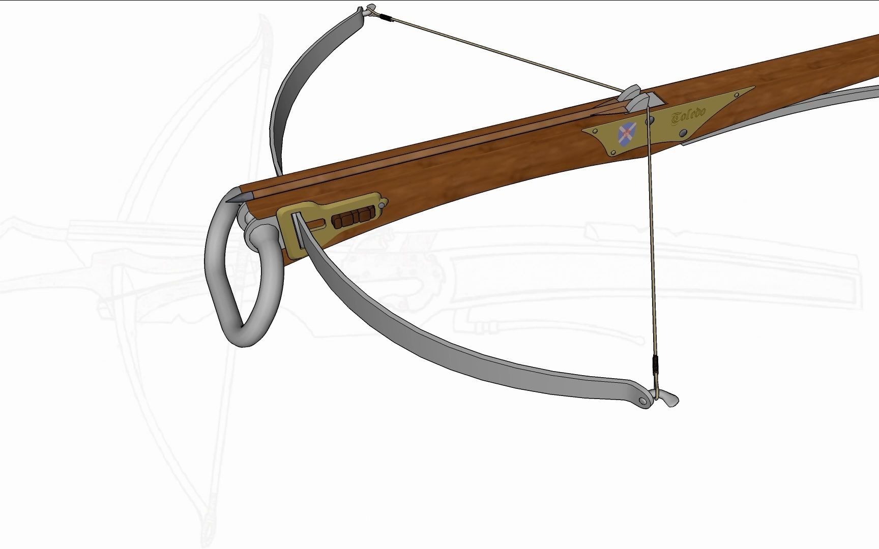 欧洲弩/十字弓结构和射击3d动画演示_哔哩哔哩_bilibili
