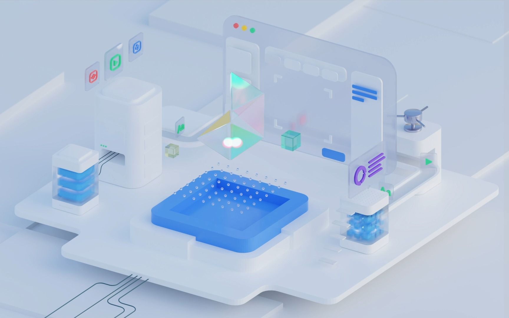 3d科技小场景动画