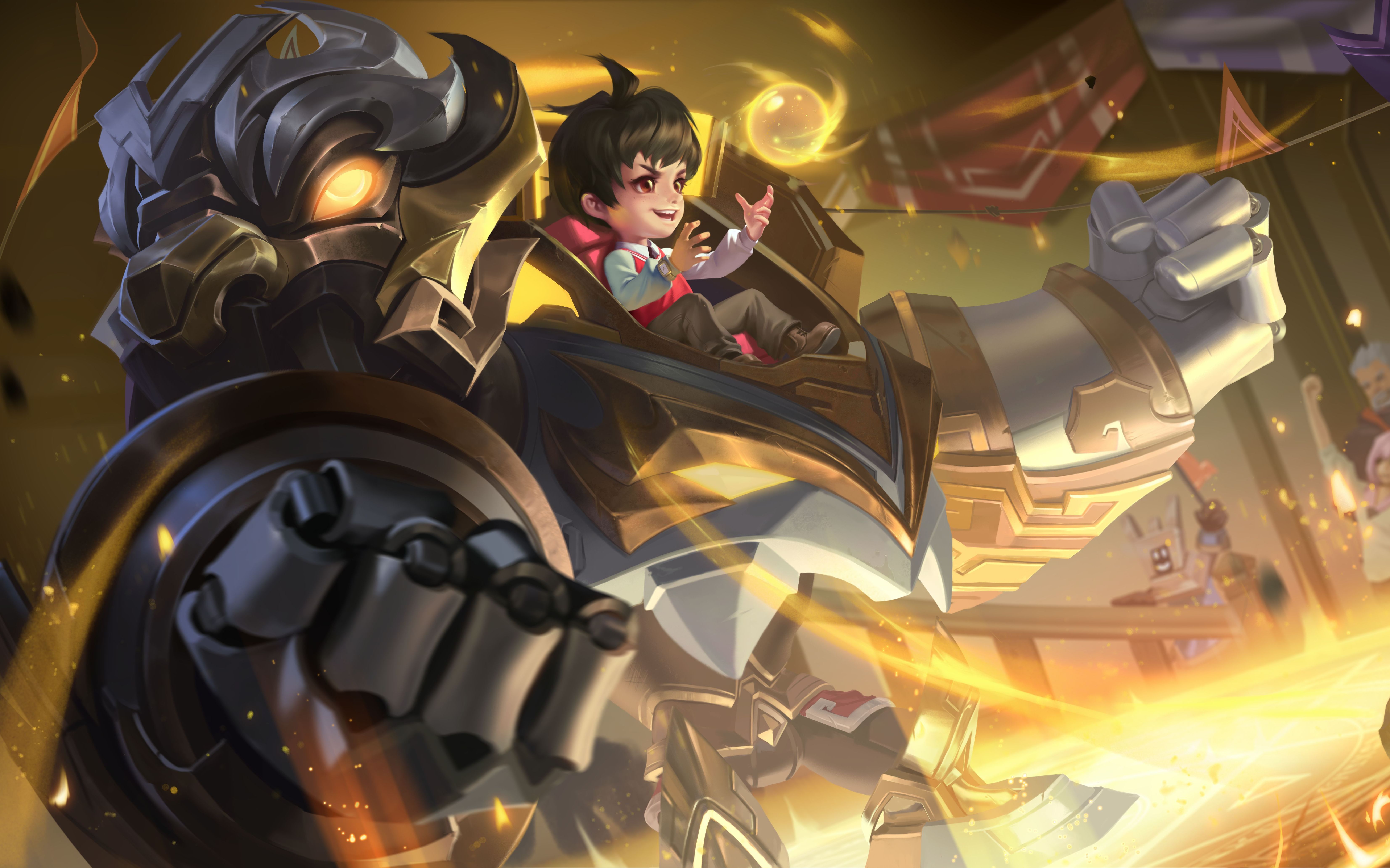 【动态壁纸】刘禅-唤灵魔甲【无缝循环/补帧60fps】