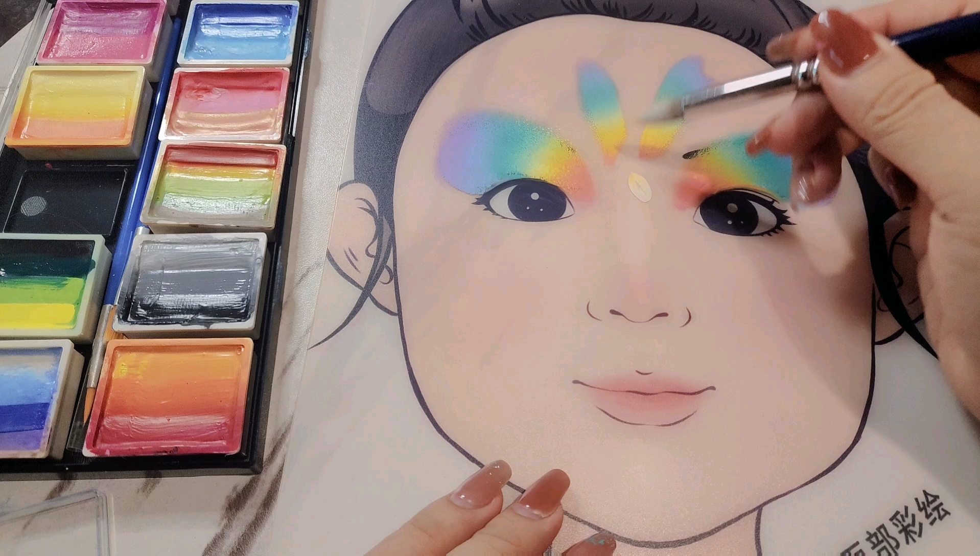 "96小兔子儿童面部彩绘,让你可爱百分百!