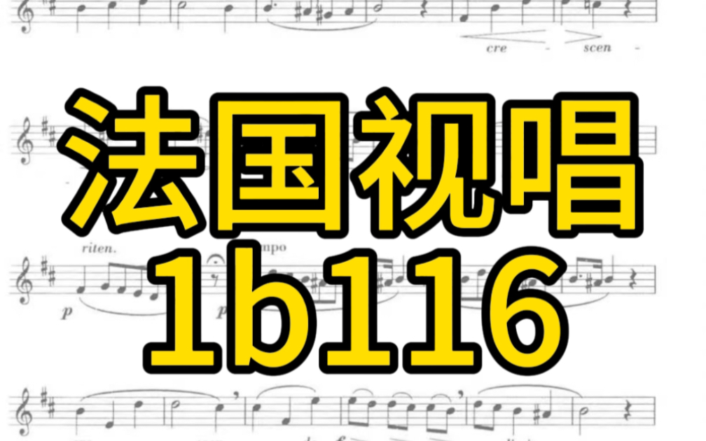 [图]【视唱练耳】法国视唱1b116 艺考生