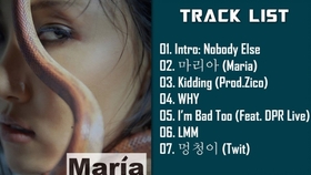 华莎maria 韩文歌词教学 哔哩哔哩 つロ干杯 Bilibili