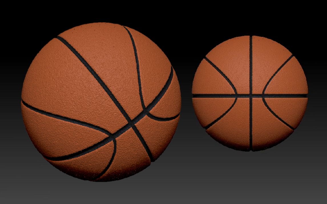 zbrush新手雕刻教程——篮球模型建模