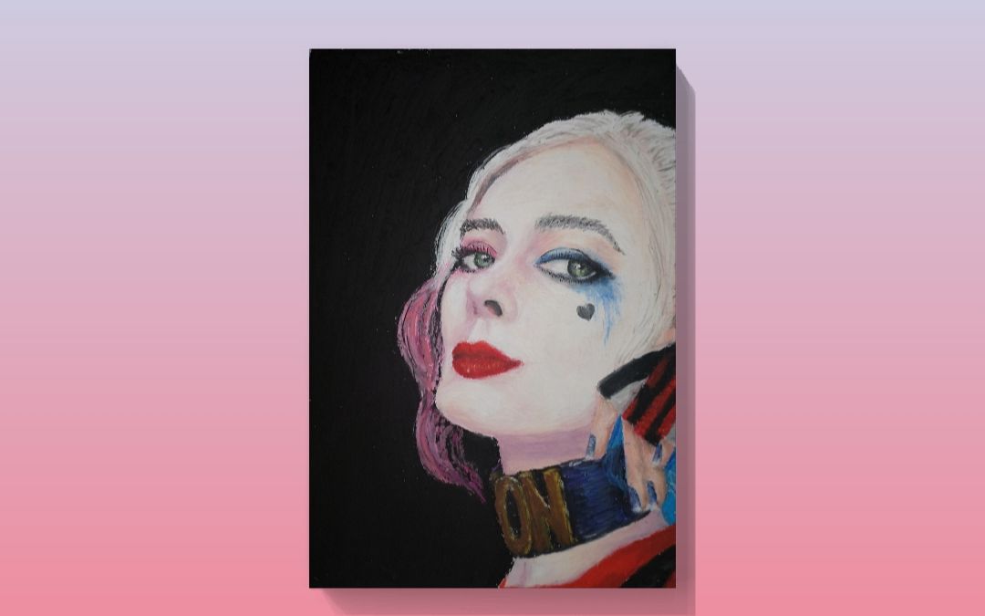 【油画棒】油画棒挑战小丑女哈莉奎茵