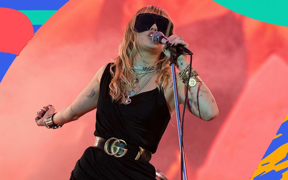 全场麦粒mileycyrus最新英国周末音乐节表演