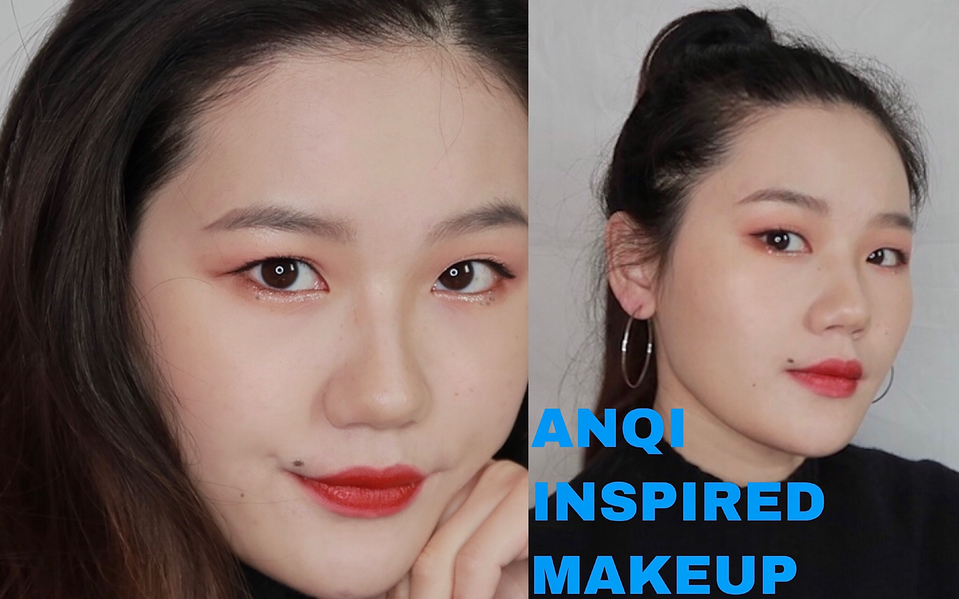 青春有你2安崎舞台灵感妆容内双肿眼泡眼妆olivia