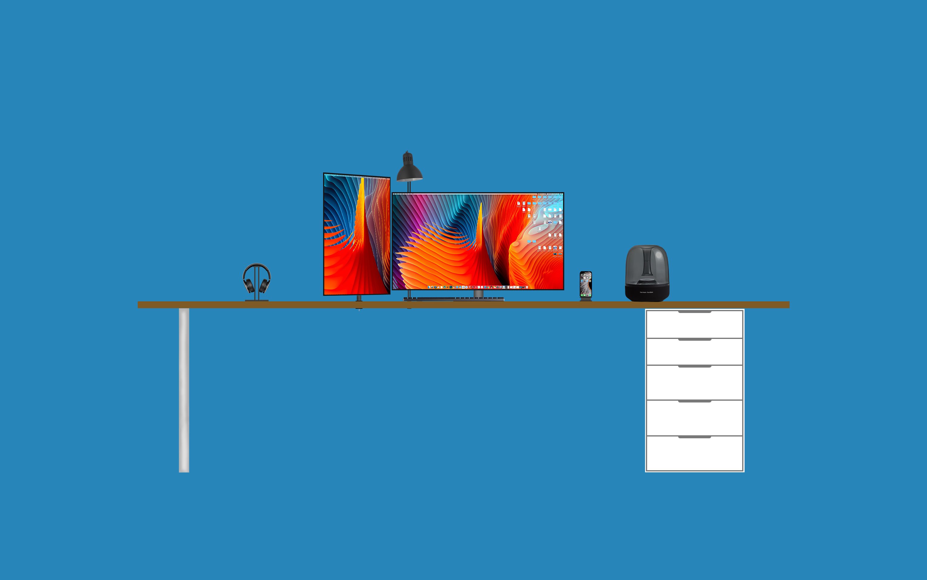 桌面分享——32寸4k diy显示器使用体验/苹果pro display显示器的廉价