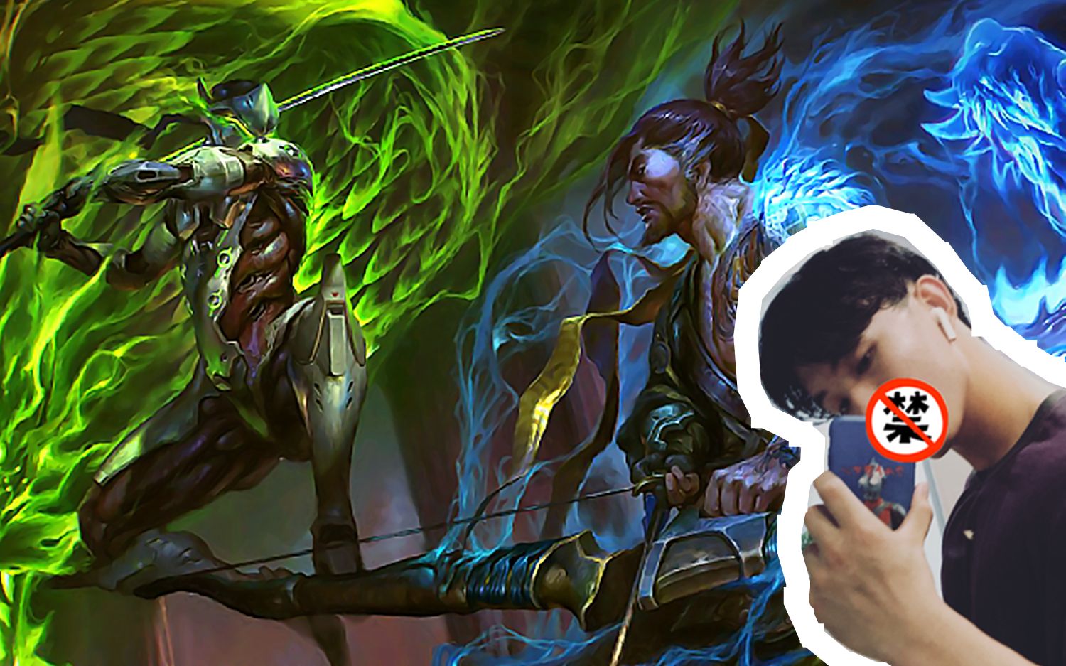 游戏区小up给《守望先锋》半藏和源氏配音 p1英语 p2中文_哔哩哔哩