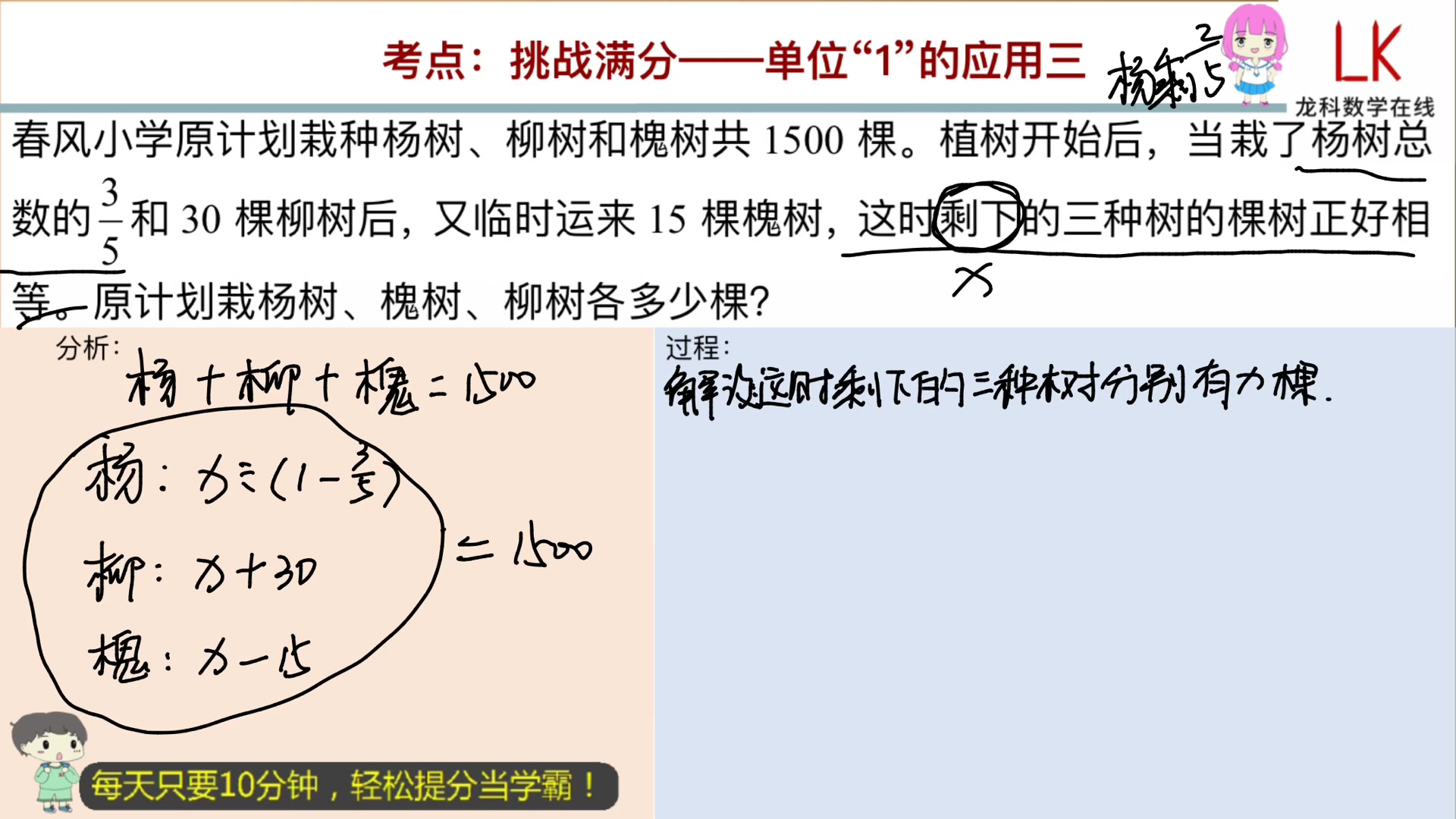 [图]小升初总复习：挑战满分——单位“1”的应用三（630071）