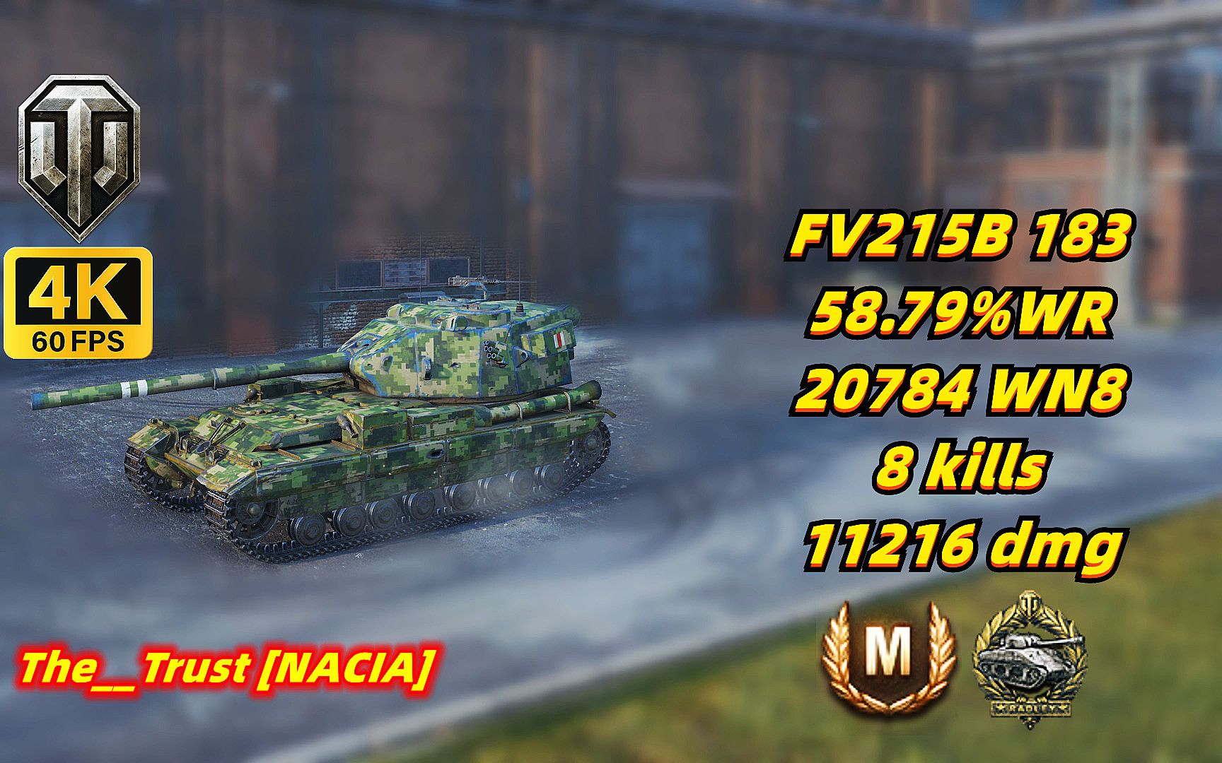 坦克世界 fv215b 183 58.