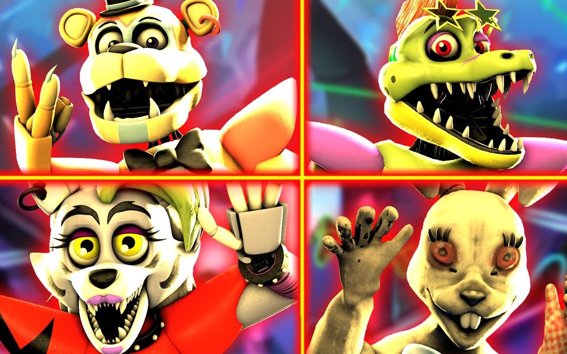 fnaf glamrock counter jumpscares_哔哩哔哩 (゜-゜)つロ 干杯~-bili