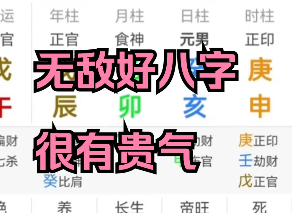 无敌好八字,很有贵气哔哩哔哩bilibili