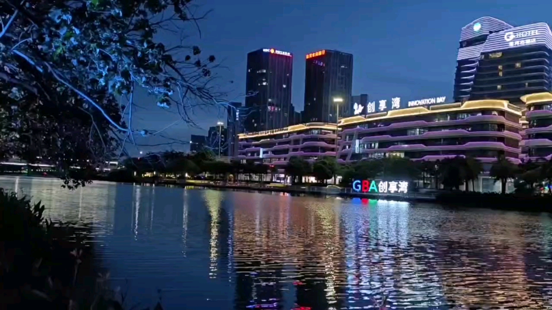 南沙蕉门河灯光夜景,河流笔记感受河流之