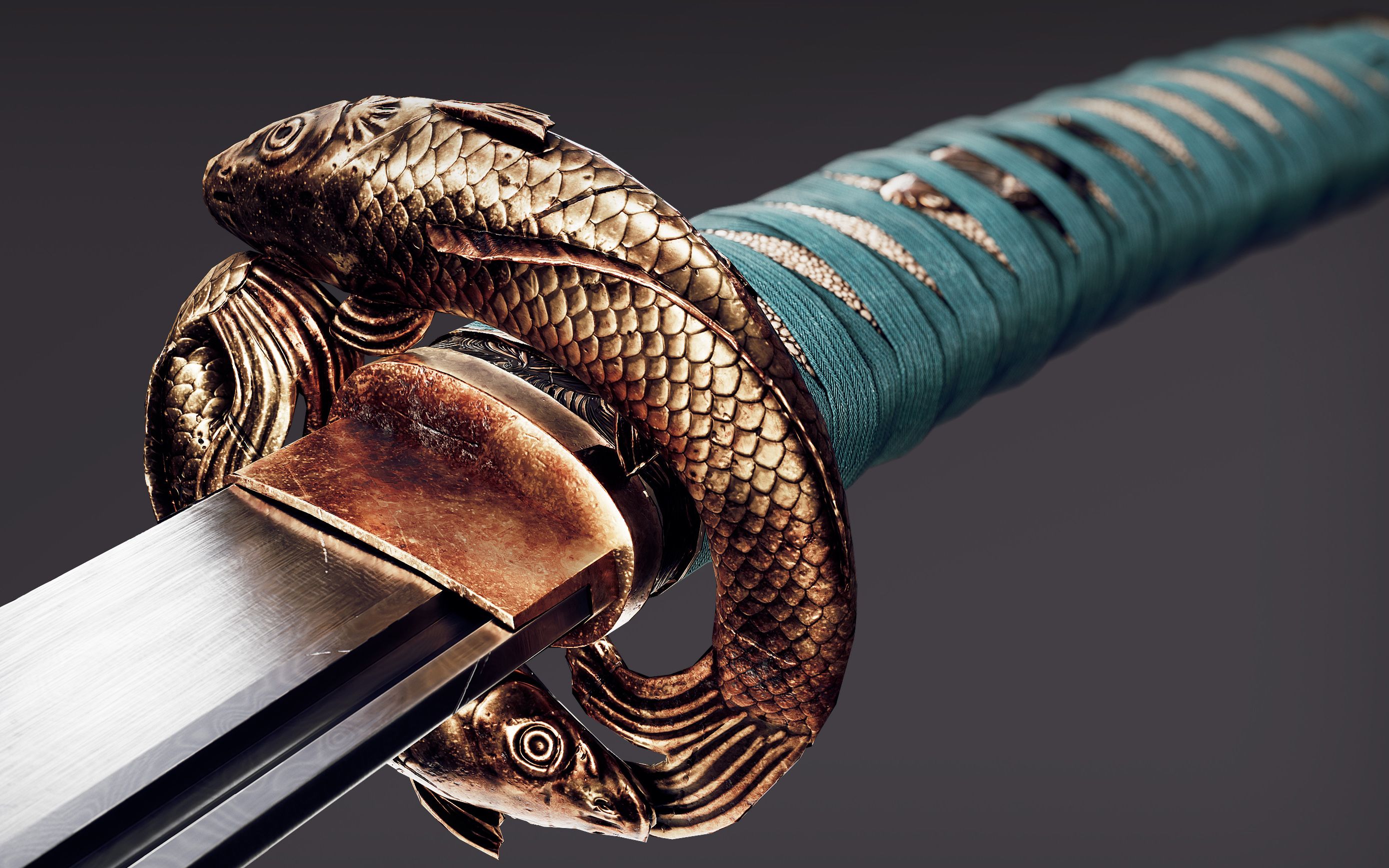 活动  maya双鱼武士刀模型!我没有见过比这个更细的公开课