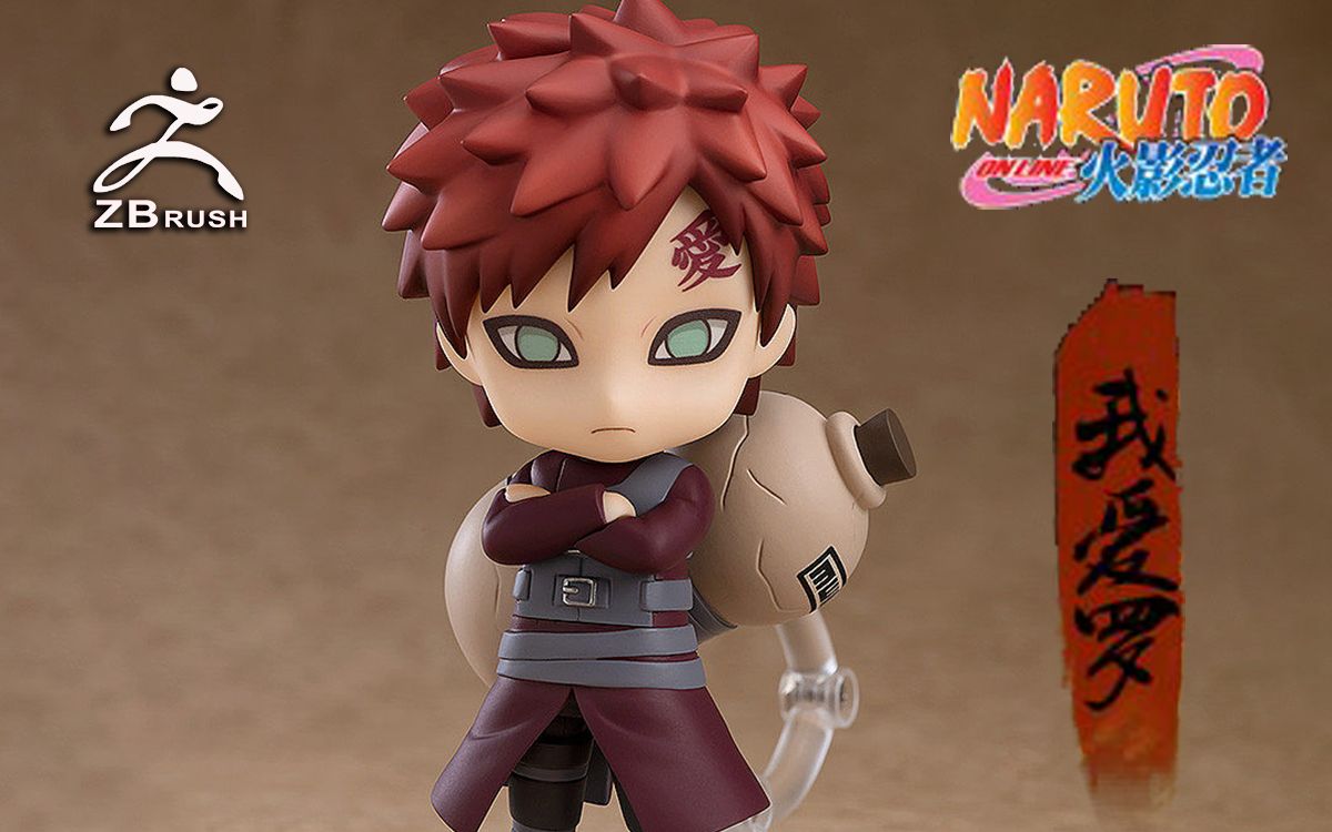 制作属于自己的火影忍者我爱罗手办,zbrushq版手办雕刻教学