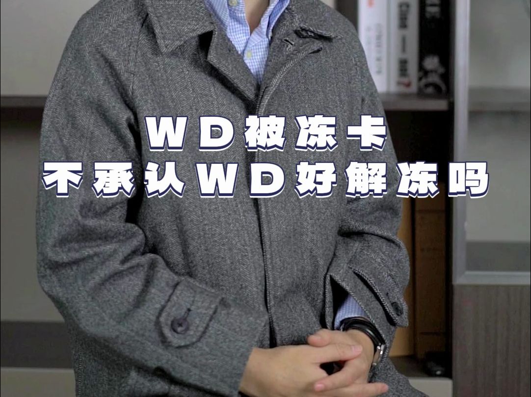 WD被冻卡,不承认WD行为好解冻吗?哔哩哔哩bilibili