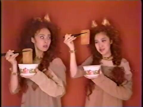 1993NISSIN 菊池桃子 井森美幸 どん兵衛天ぷらそばうどん_哔哩哔哩_bilibili