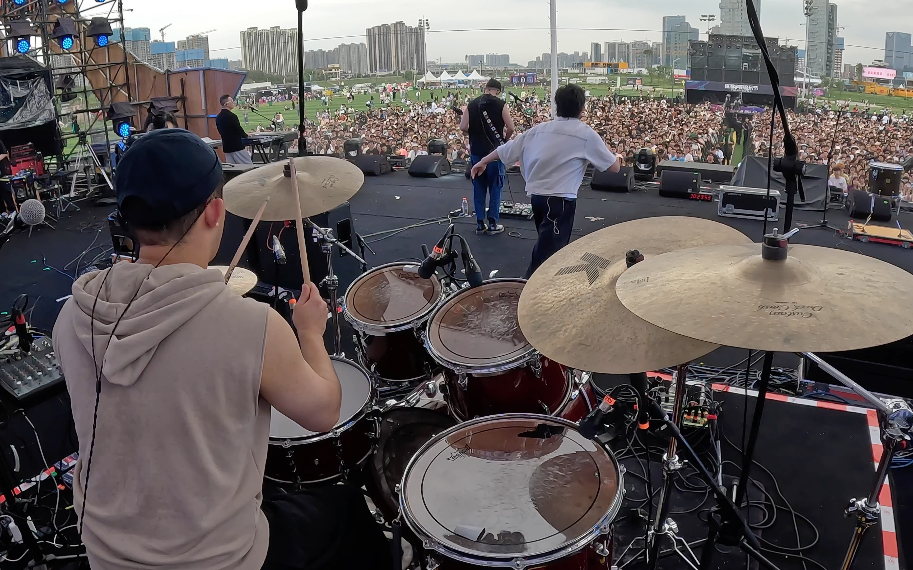 逍遥游戏厅2023长沙海潮音乐节 鼓手视角