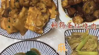 Download Video: 【吃不饱的晴子】0108最新一期◎鹌鹑蛋红烧肉/香芋扣肉煲/麻酱菠菜/麻酱拉皮/三个蛋糕罐子