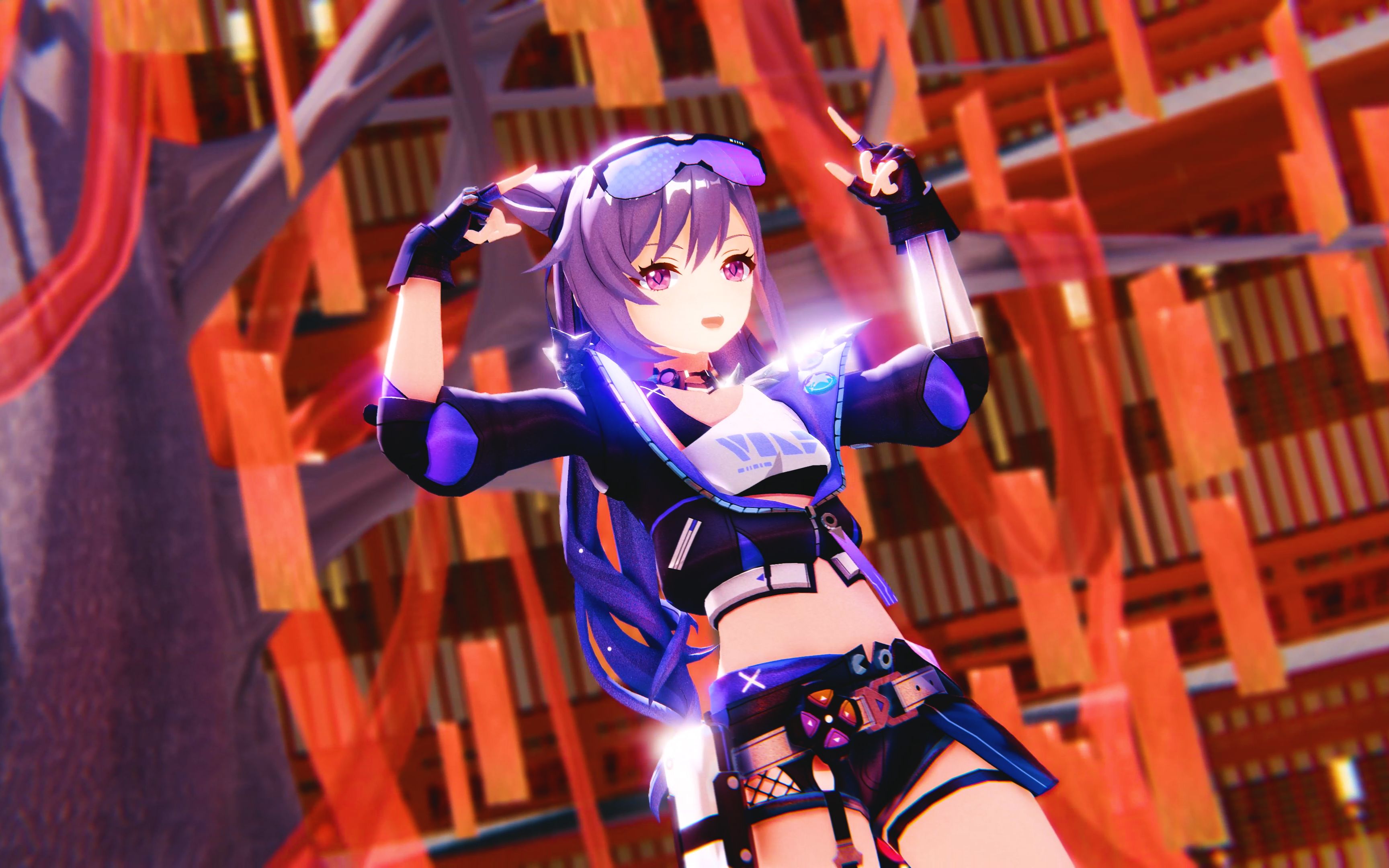 【4k/刻晴mmd】偷穿银狼衣服的屑晴