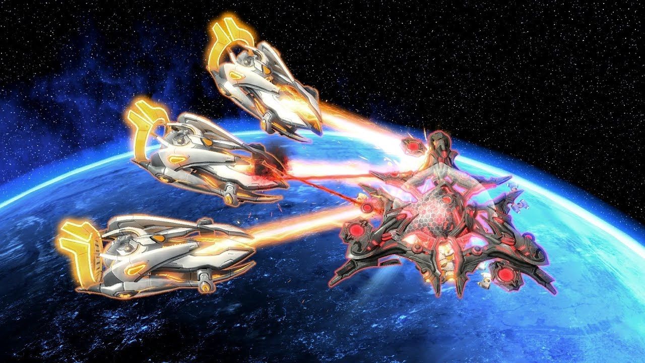 [sc2|单位竞技场]英雄航母vs塔达林母舰