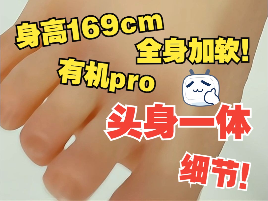 【星艺人型】艺熙 169cm身高!头身一体!有机硅胶pro版!整体加软!脚部细节展示哔哩哔哩bilibili