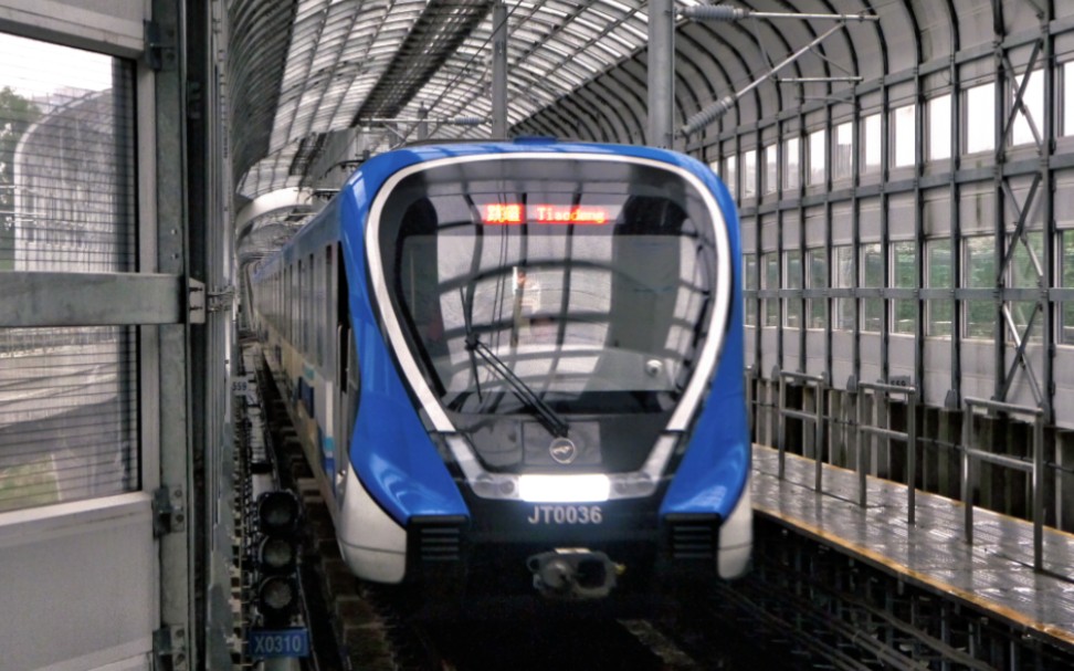 重庆轨道交通江跳线 2分钟车辆实录展示视频