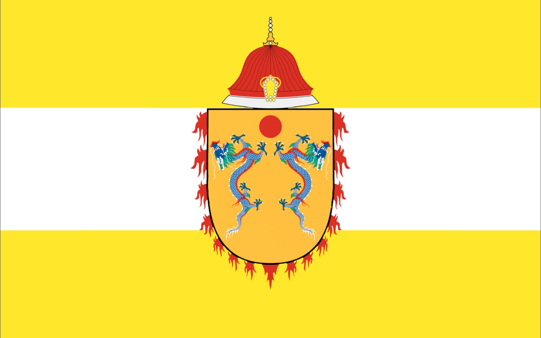 清朝国旗【自制】_《巩金瓯》