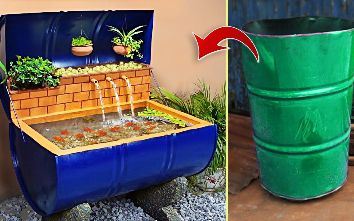 后院闲置的油桶,被我翻出来做改造,成品一出媳妇乐呵坏了!