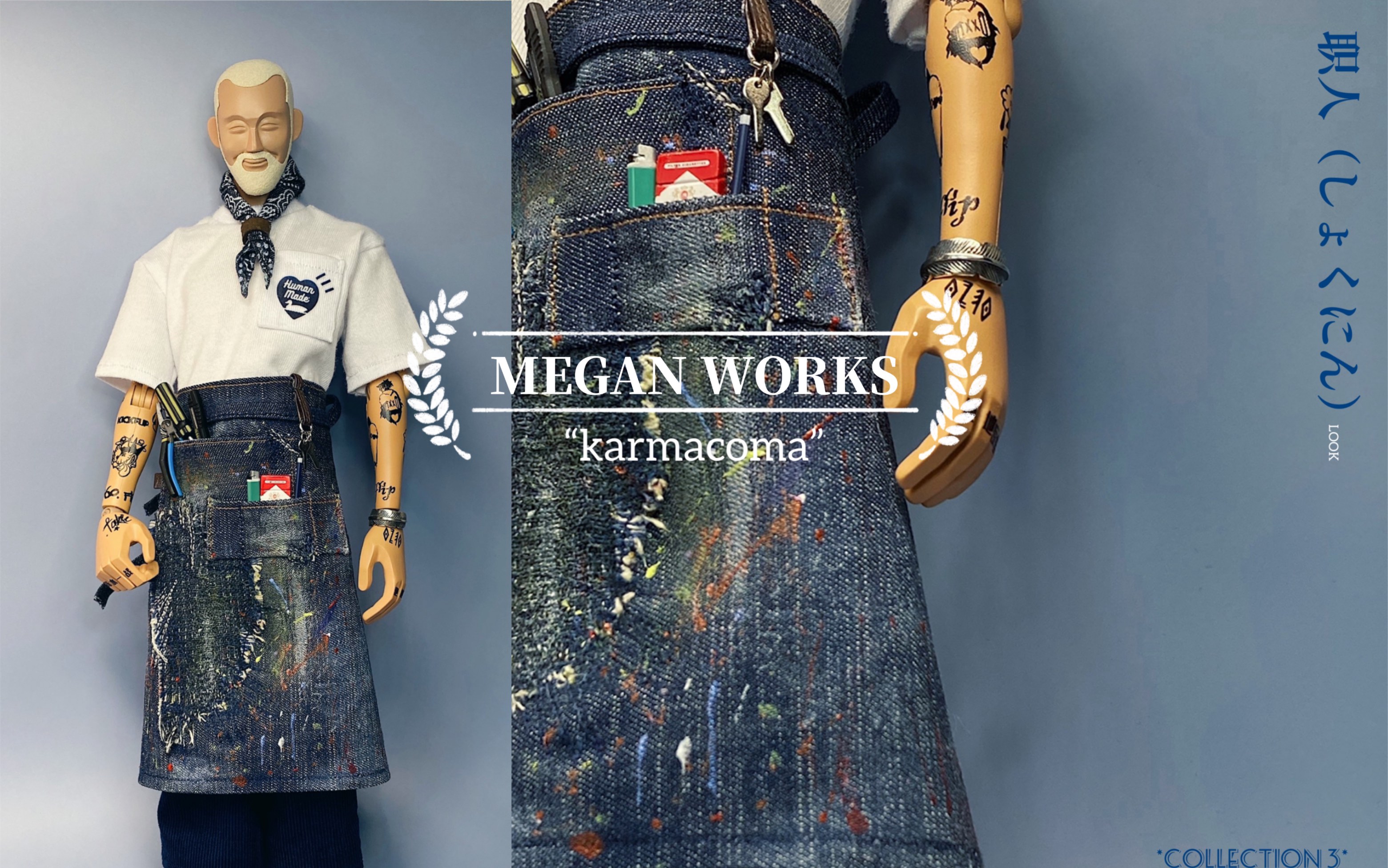 [图]【M E G A N WORKS】Collection3 Look3星标产品解说。