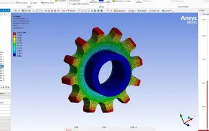 Descargar video: 基于ANSYS/WORKBENCH有限元分析软件的圆柱滚子链链轮振动模态仿真分析