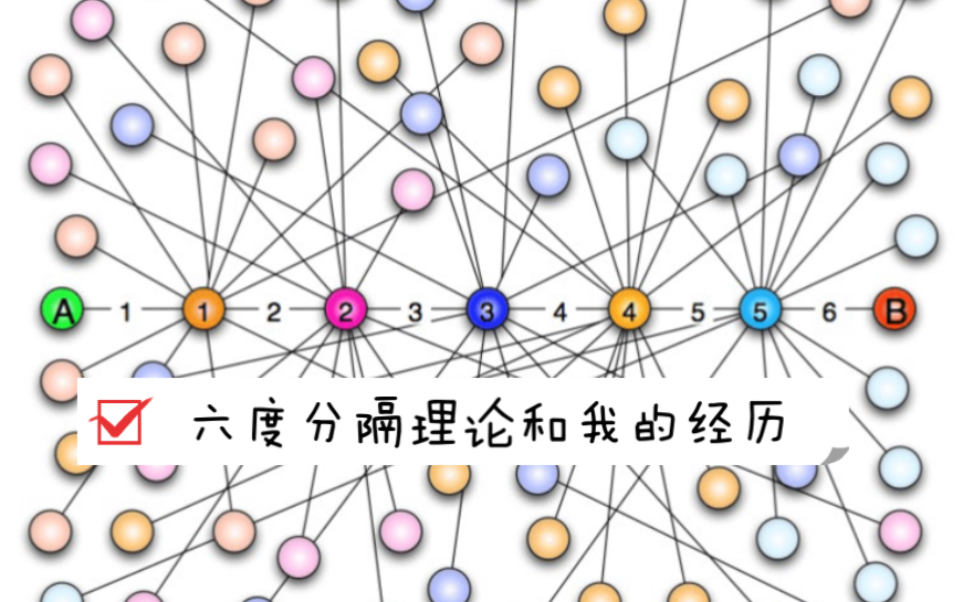 关于六度分隔理论和我最近的经历哔哩哔哩bilibili