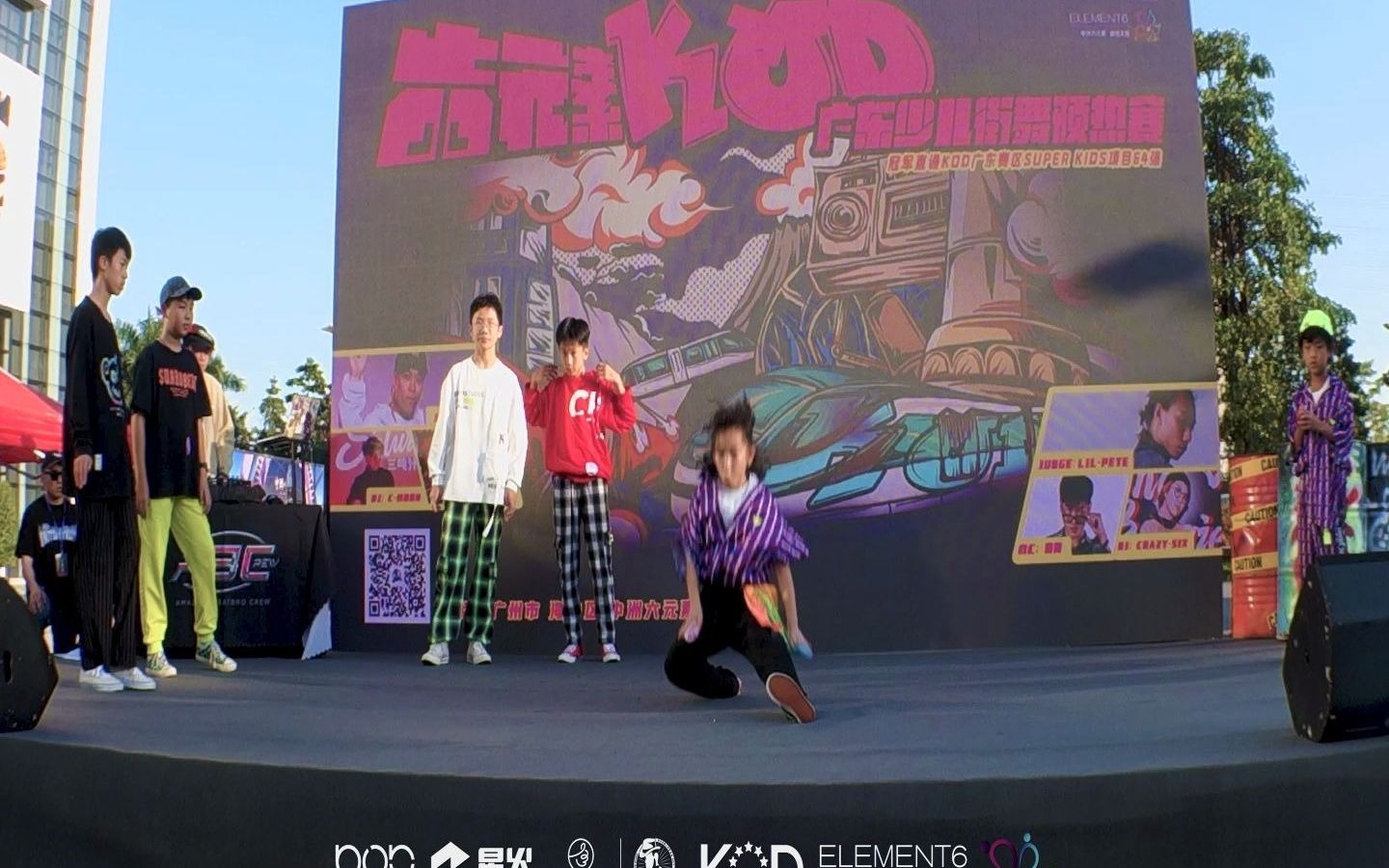 [图]【阿牙街舞】王彤 梓华 vs 大浪淘金 vs 阿牙的偶像 |海选 Kids Freestyle 2V2 | 广州六元素KOD广东少儿街舞预热赛 2021