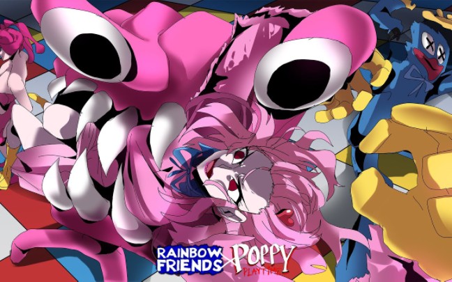 [图]Rainbow Friends VS Poppy Playtime But It's Anime 9 │ FNF Friends To Your End but