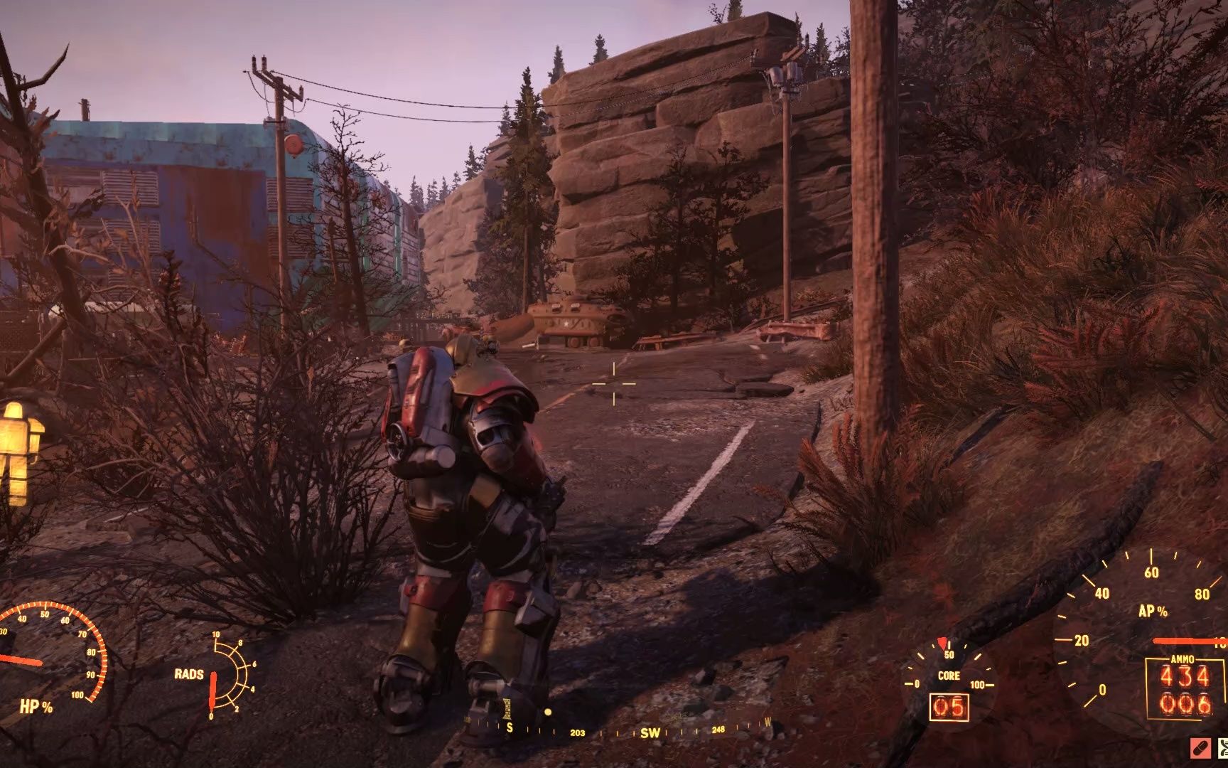 fallout 76 辐射76反速激光机枪充能枪管伤害测试