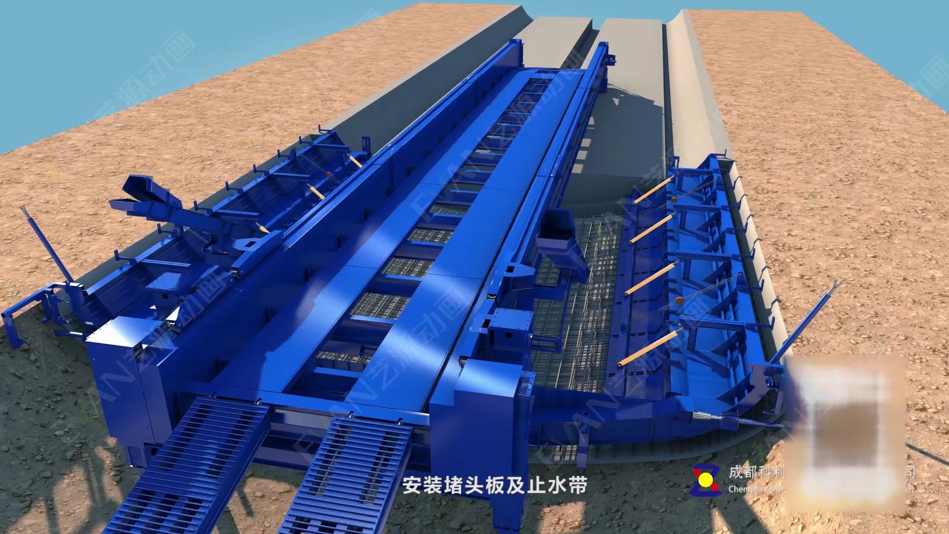 科利特针梁栈桥式仰拱台车