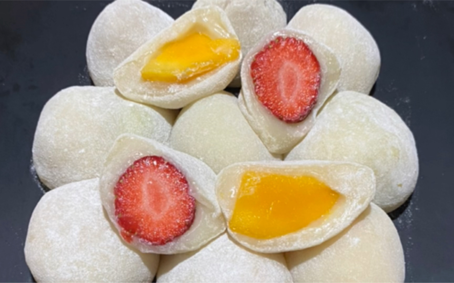 香甜软糯的水果糯米糍,做法简单,软糯q弹,十分好吃