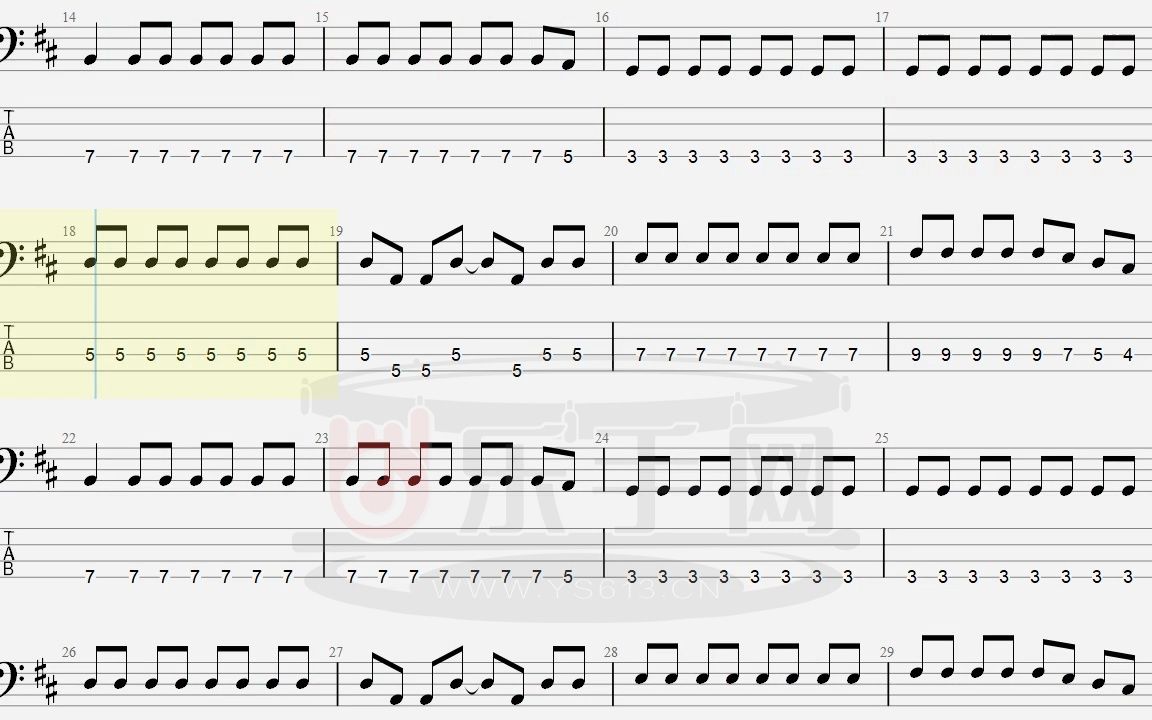 【乐手网】白日梦蓝 - 刺猬 乐队贝斯(动态贝斯)演示