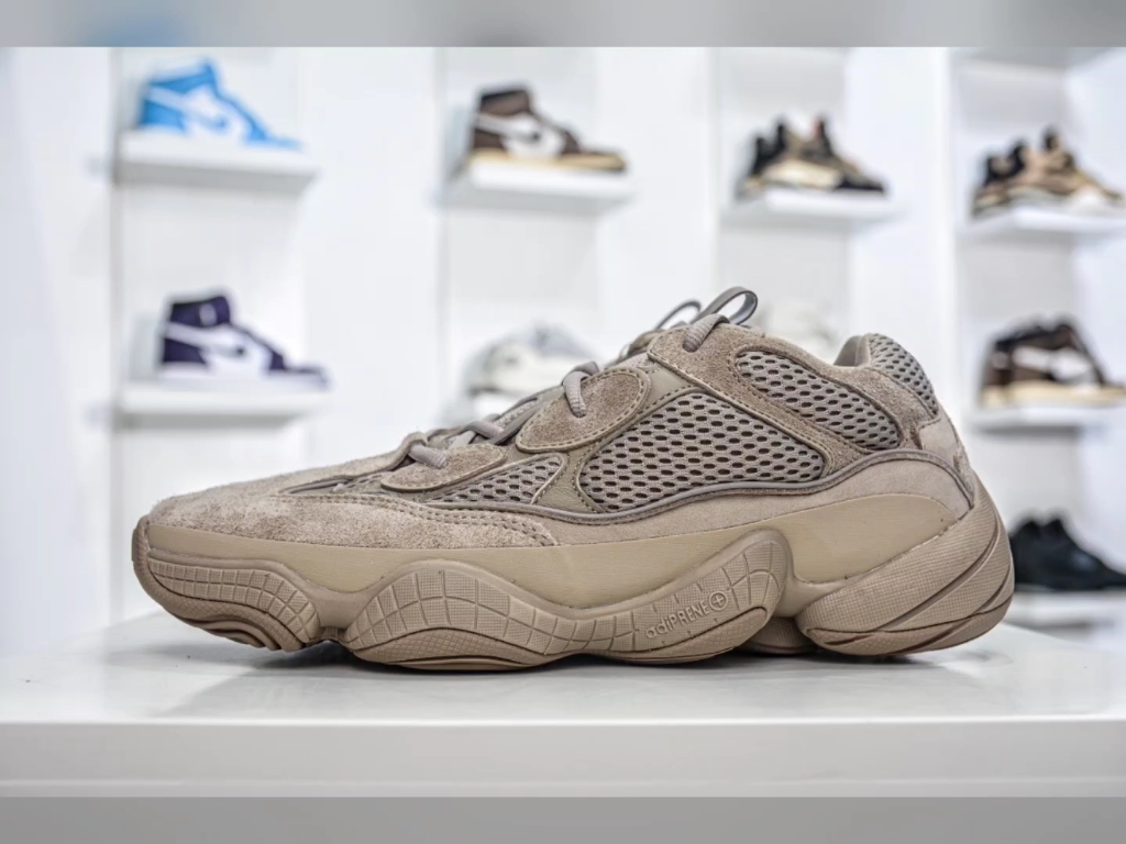 独家纯原 adidas yeezy500 "taupe light"褐色