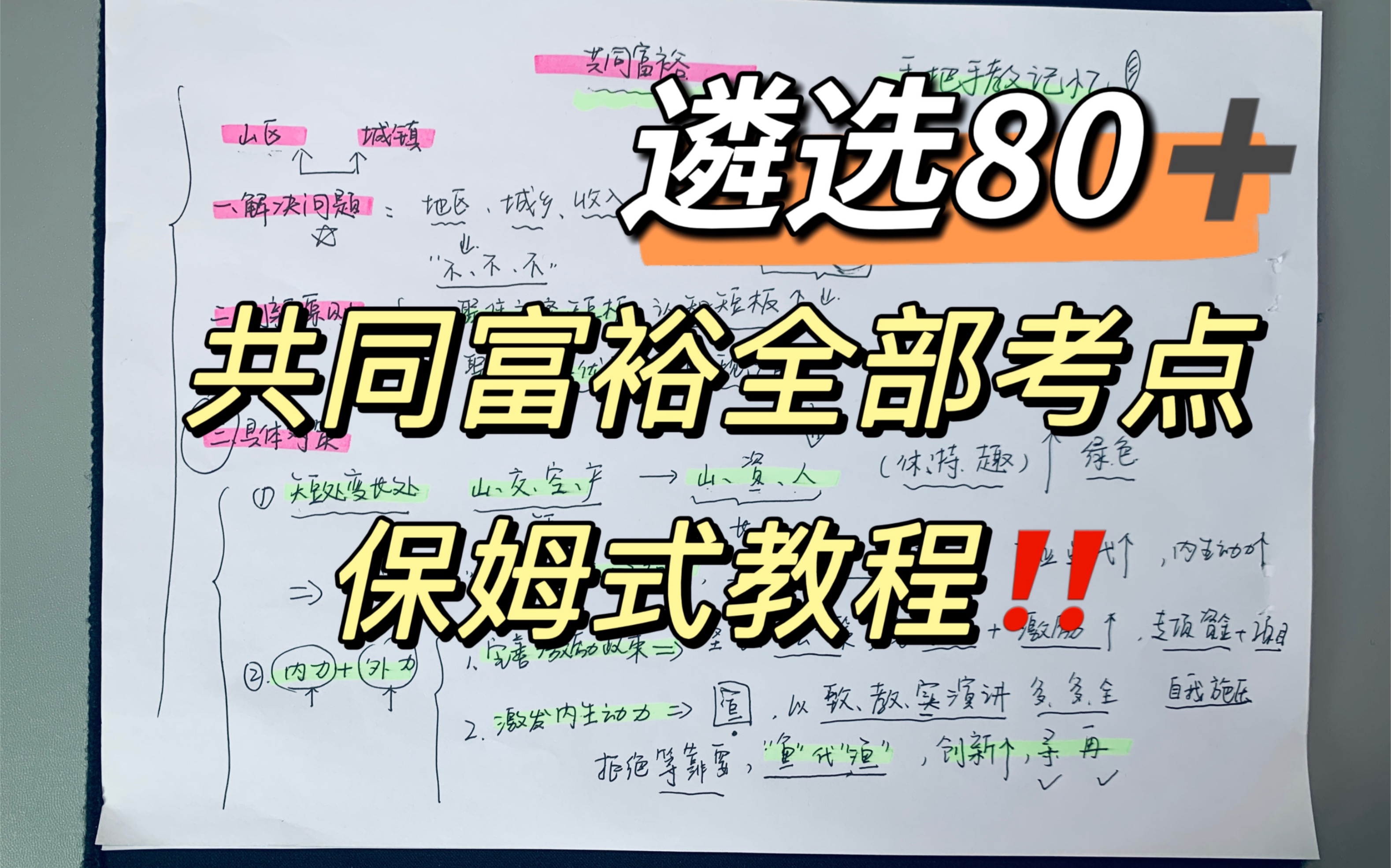 05.28遴选 | 策论文、案例分析、讲话稿都能用!2022年共同富裕这个考点太高频了!!哔哩哔哩bilibili