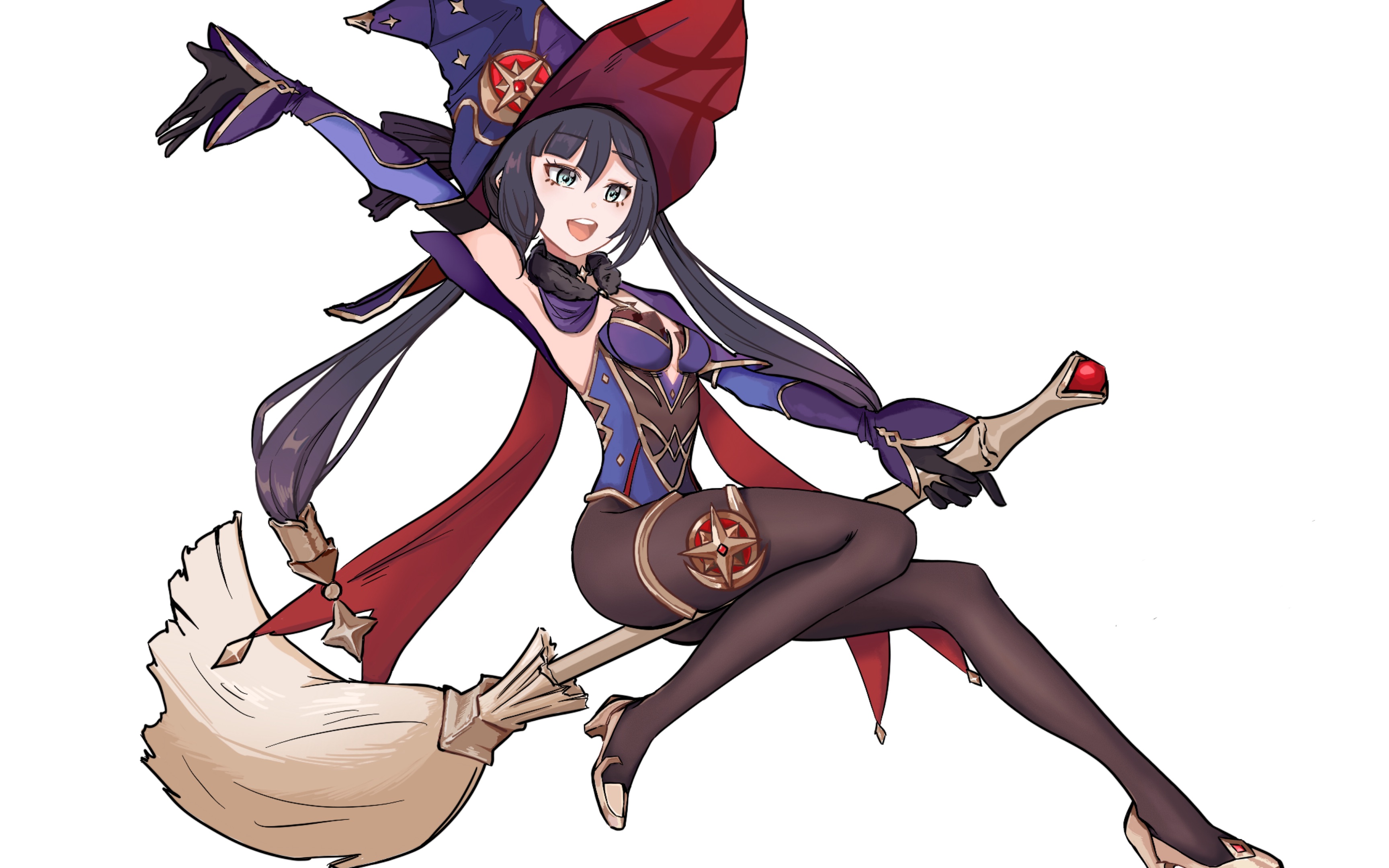 小魔女莫娜绘画过程