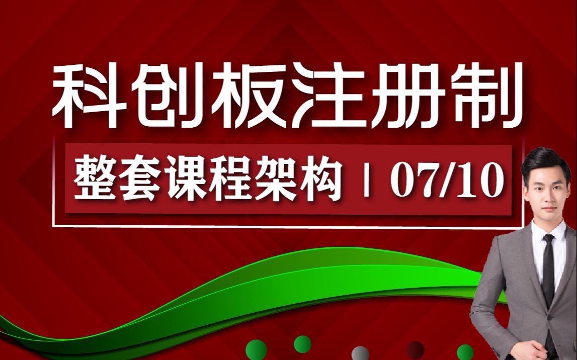 巨树|全流程全方位解读＂科创板+注册制＂发行上市要点与实战案例剖析之主要内容架构07哔哩哔哩bilibili